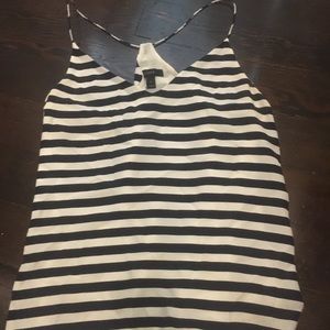 Stripped silk j.crew top